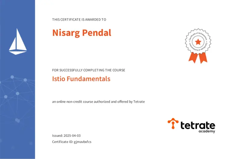 Istio Fundamentals Certified