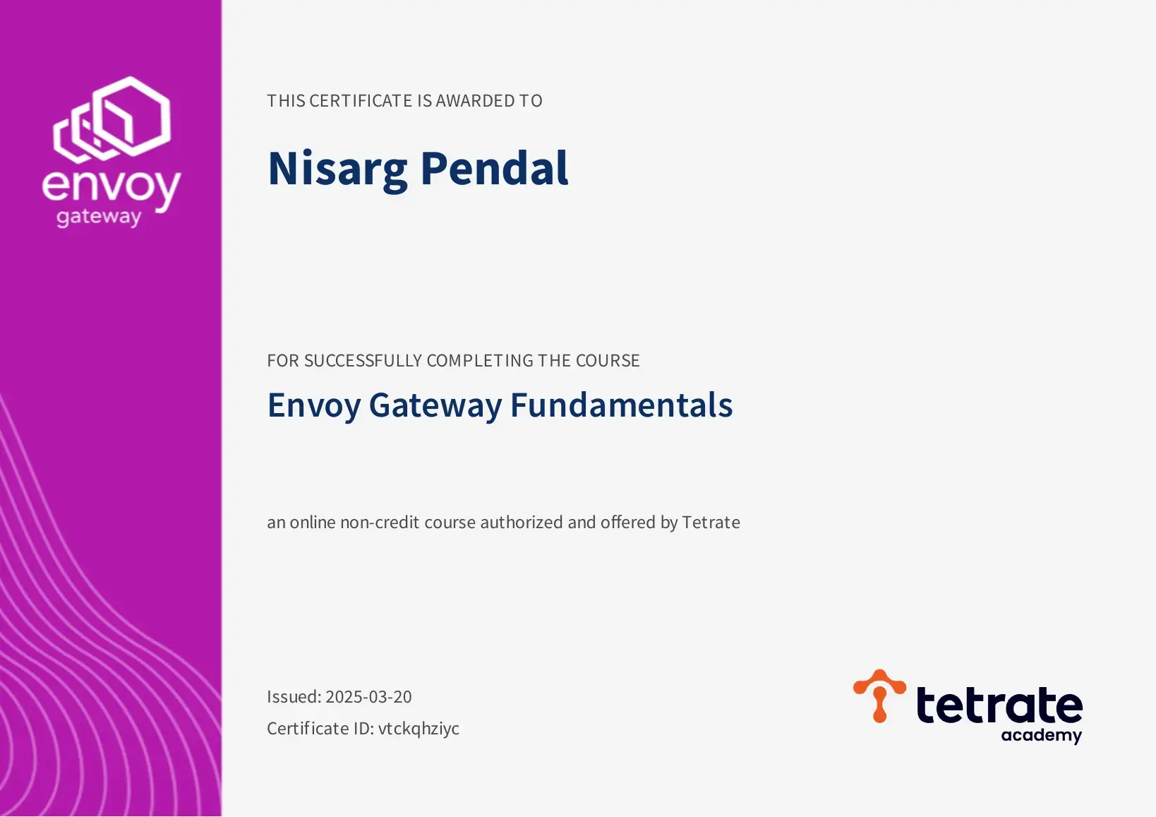 Envoy Gateway Fundamentals Certified