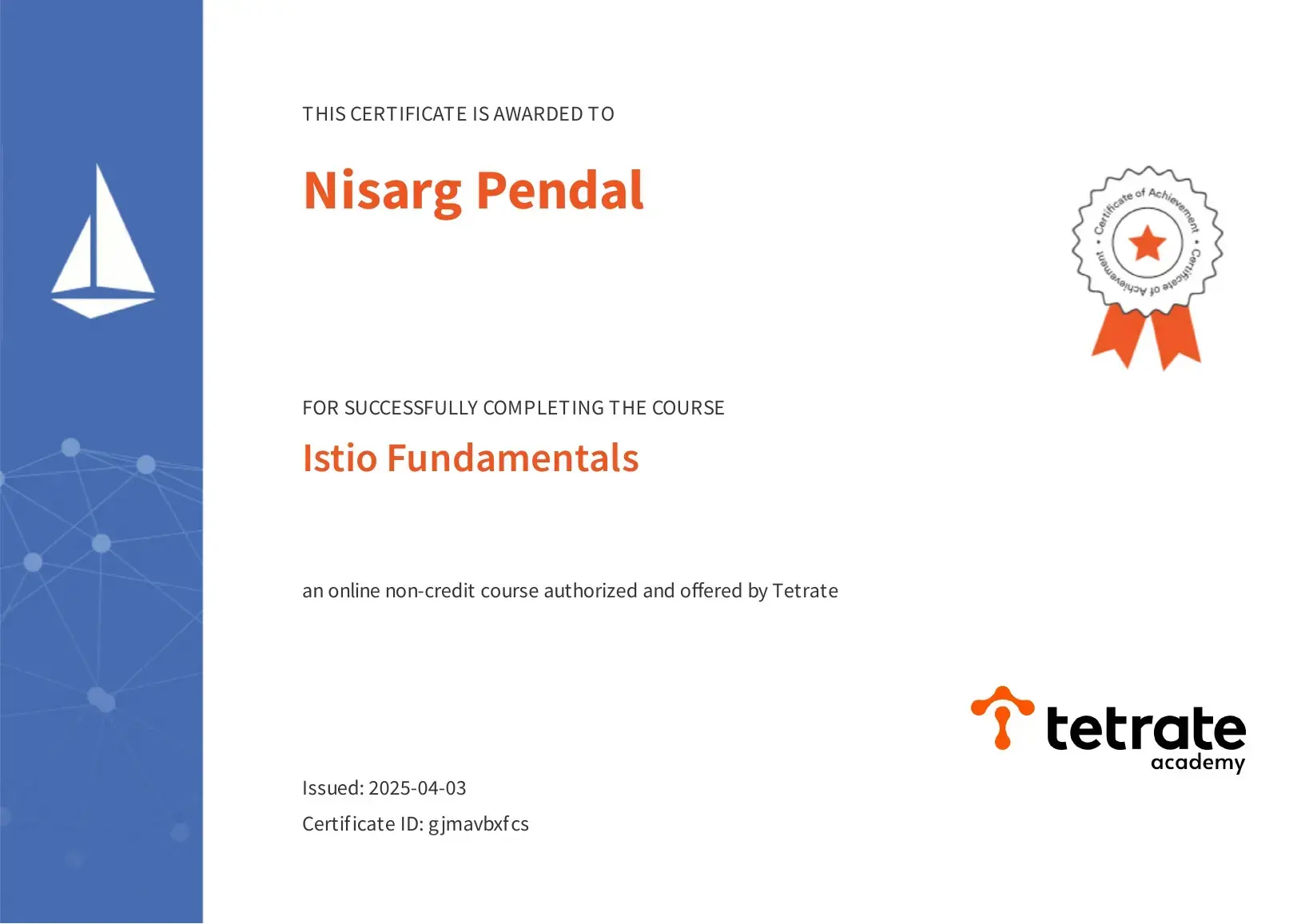 Istio Fundamentals Certified